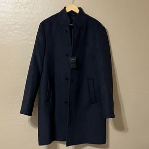 Club Monaco Men’s Loukas Funnel Neck Coat *NWT* Overcoat Pea Coat